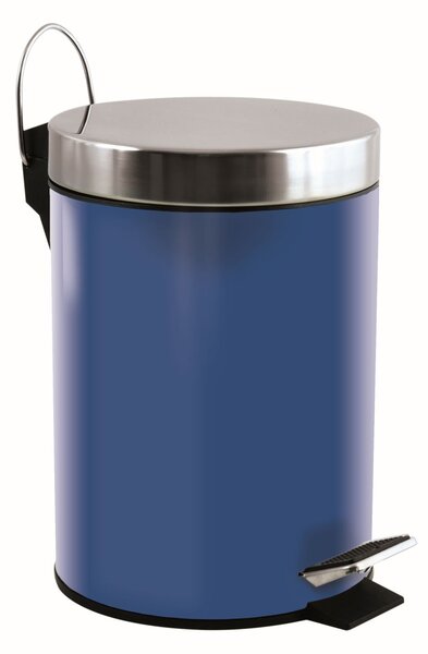 MSV pedálový odpadkový koš UNIS, námořnická modrá, nerez ocel, 3 L