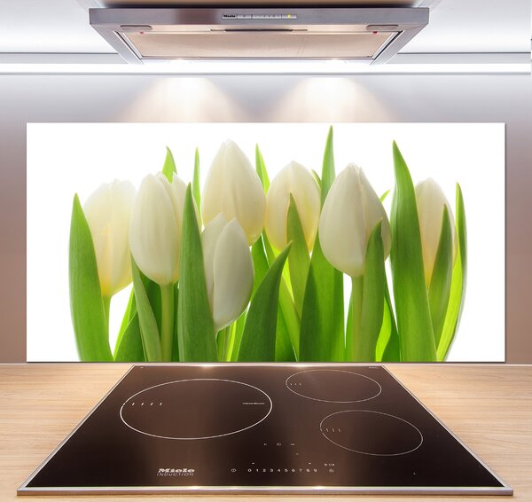 Skleněný panel do kuchynské linky Tulipány pksh-28819889