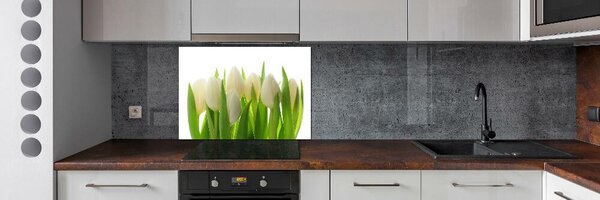 Skleněný panel do kuchynské linky Tulipány pksh-28819889