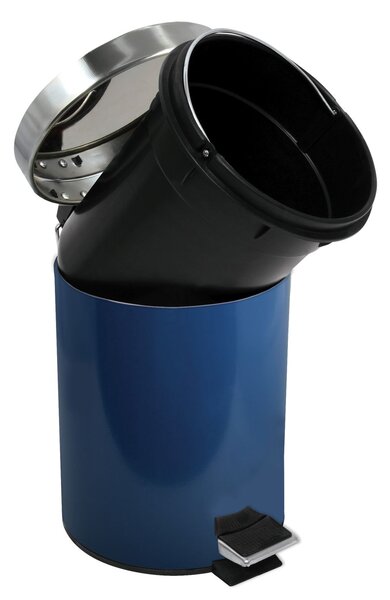 MSV pedálový odpadkový koš UNIS, námořnická modrá, nerez ocel, 3 L