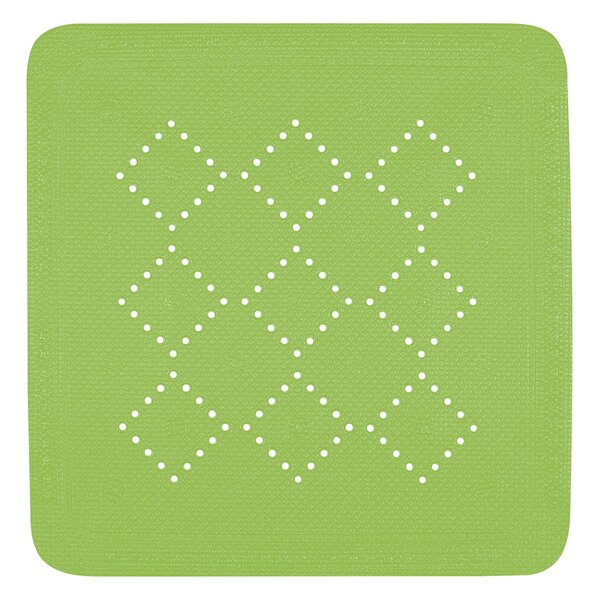 Spirella protiskluzová podložka do sprchy ALASKA, zelená, PVC, 55 x 55 cm