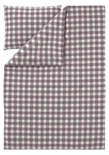 Livarno® Ložní povlečení z jemného flanelu, 140 x 200 cm, 70 x 90 cm (kostka/červená) (100413722001)