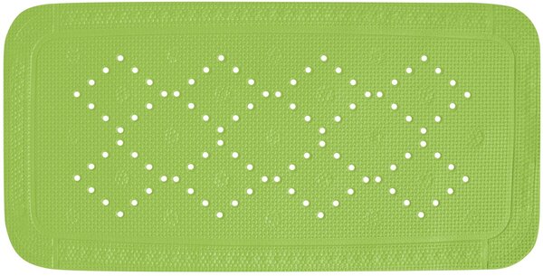 Spirella protiskluzová podložka do vany ALASKA, kiwi zelená, PVC, 71 x 36 cm