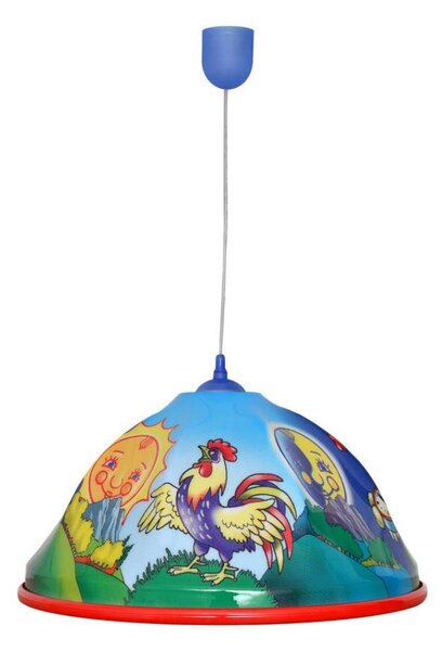 Dětský lustr na lanku ROOSTER 1xE27/15W/230V