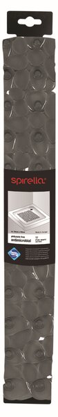 Spirella protiskluzová podložka do sprchy RIVERSTONE, tmavě šedá, PVC, 54 x 54 cm