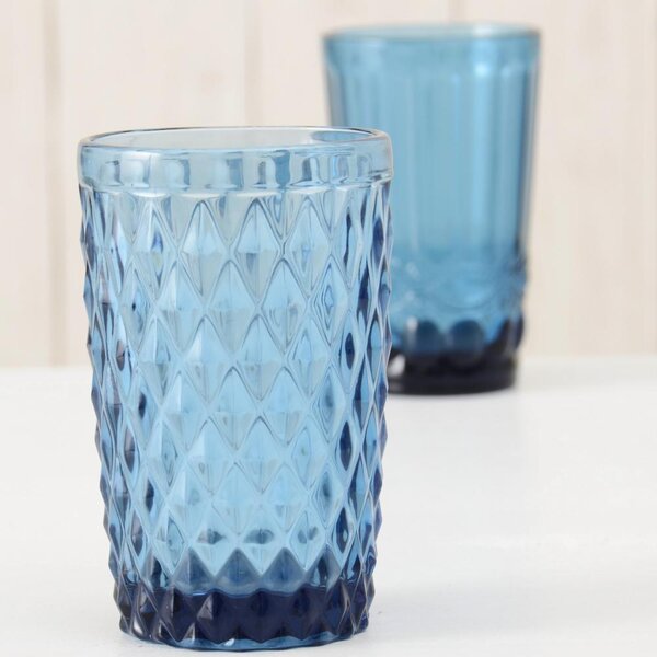 Boltze Home Collections Sklenice na vodu modrá Aurora A