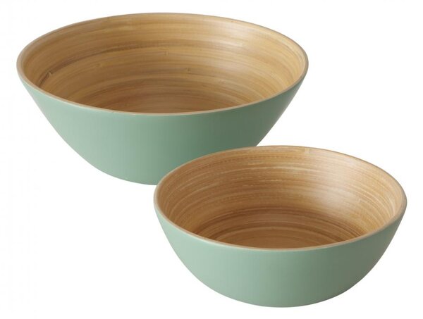 Boltze Home Collections Sada dvou misek Bambo zelená
