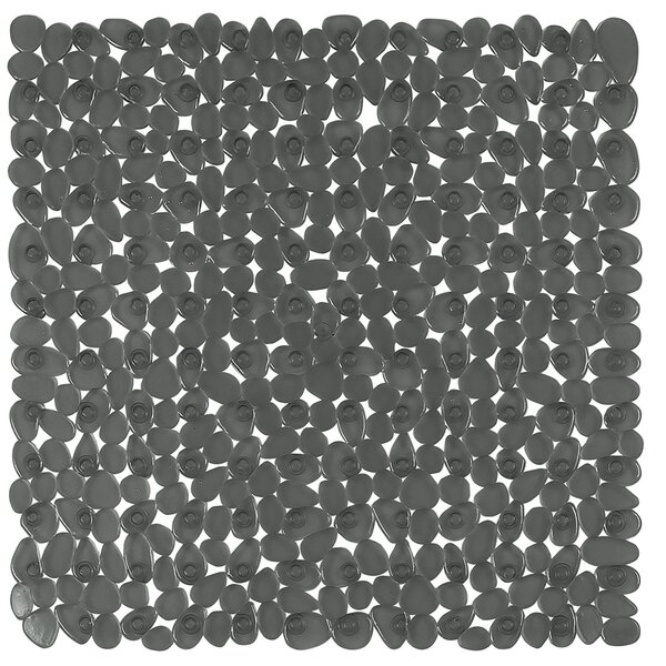 Spirella protiskluzová podložka do sprchy RIVERSTONE, tmavě šedá, PVC, 54 x 54 cm