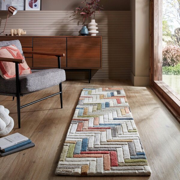 RUČNĚ TKANÝ KOBEREC, 60/230 cm vícebarevná Flair Rugs - Online Only koberce & rohožky, Online Only
