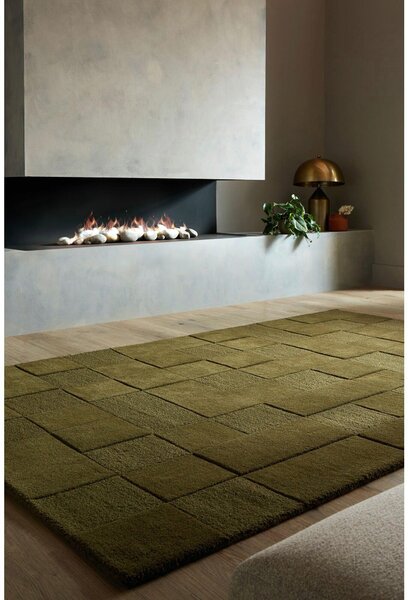 RUČNĚ TKANÝ KOBEREC, 120/170 cm zelená Flair Rugs - Online Only koberce & rohožky, Online Only
