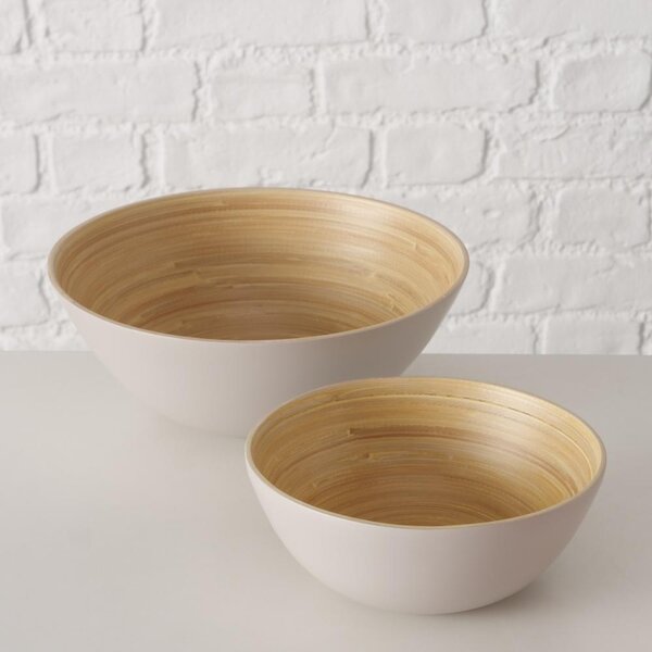 Boltze Home Collections Sada dvou misek Bambo béžová