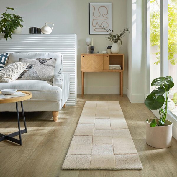 RUČNĚ TKANÝ KOBEREC, 60/230 cm přírodní barvy Flair Rugs - Online Only koberce & rohožky, Online Only