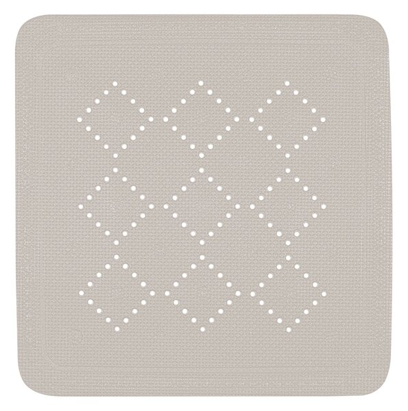 Spirella protiskluzová podložka do sprchy ALASKA, šedo-hnědá, PVC, 55 x 55 cm