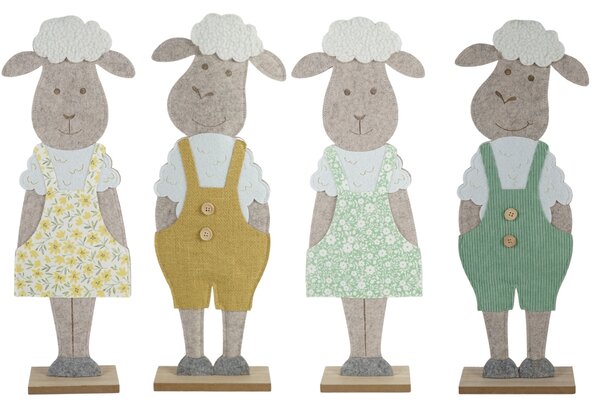 Velikonoční dekorace FELT SHEEP 50 cm - více barev Barva: Žlutá