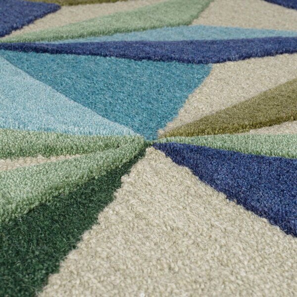 RUČNĚ TKANÝ KOBEREC, 120/170 cm modrá Flair Rugs - Online Only koberce & rohožky, Online Only