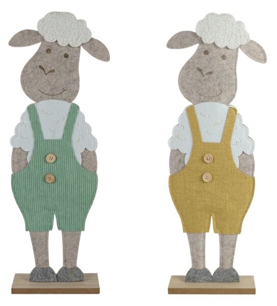 Velikonoční dekorace FELT LAMB 50 cm - více barev Barva: Žlutá