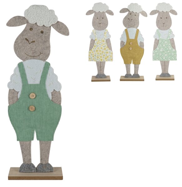 Velikonoční dekorace FELT LAMB 50 cm - více barev Barva: Žlutá