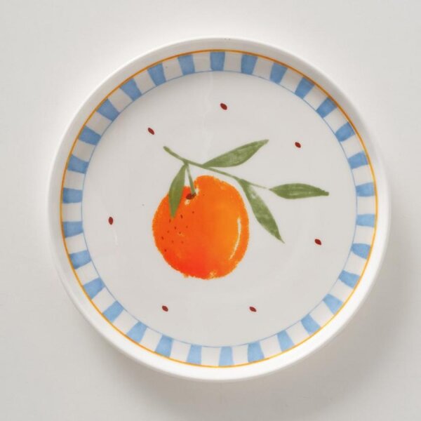 Boltze Home Collections Desertní talíř Fruits se světlým okrajem