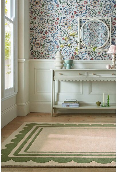 RUČNĚ TKANÝ KOBEREC, 160/230 cm zelená, béžová Flair Rugs - Online Only koberce & rohožky, Online Only