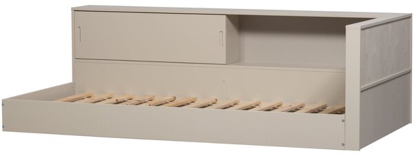 -25 % Dny MOMENTI– WOOOD Šedobéžová dřevěná postel Carter 90 x 200 cm