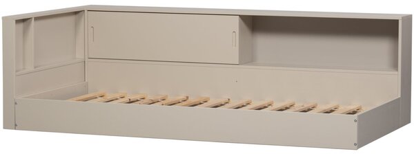 -25 % Dny MOMENTI– WOOOD Šedobéžová dřevěná postel Carter 90 x 200 cm