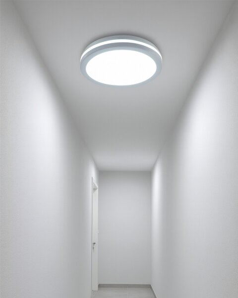 LED Stropní svítidlo se senzorem pohybu LED/20W/230V 3000/4000/6500K IP54 bílá