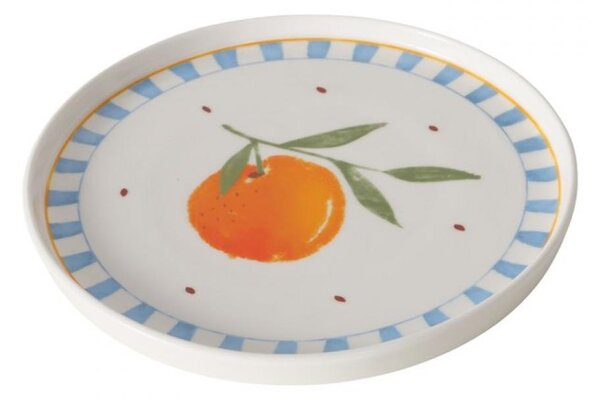 Boltze Home Collections Desertní talíř Fruits se světlým okrajem