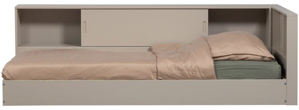 -25 % Dny MOMENTI– WOOOD Šedobéžová dřevěná postel Carter 90 x 200 cm