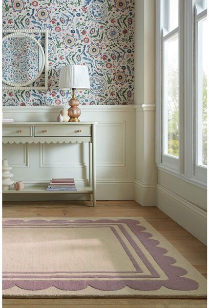 RUČNĚ TKANÝ KOBEREC, 160/230 cm fialová, béžová Flair Rugs - Online Only koberce & rohožky, Online Only