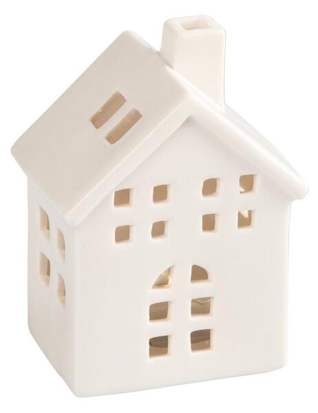 Retlux - Porcelánový domek na svíčku 10 cm bílá