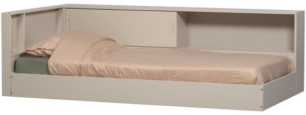 -25 % Dny MOMENTI– WOOOD Šedobéžová dřevěná postel Carter 90 x 200 cm