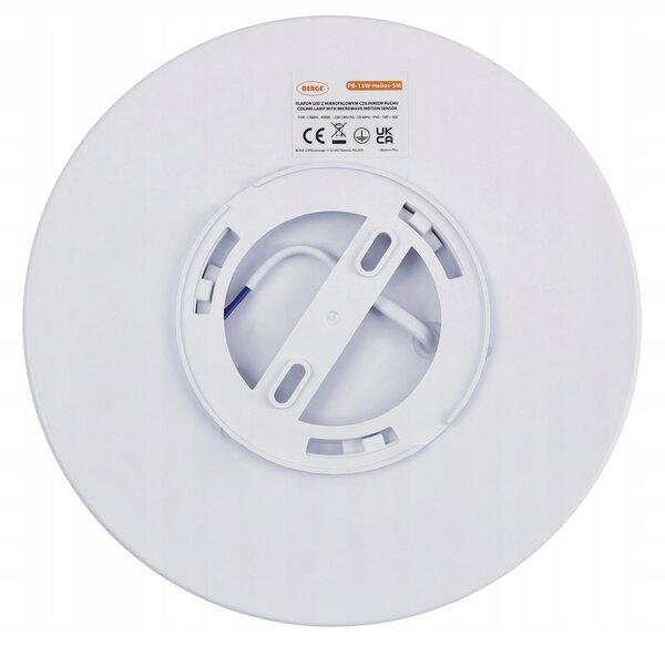 BERGE LED stropní svítidlo s pohybovým senzorem 15W - IP40 - neutrální barva
