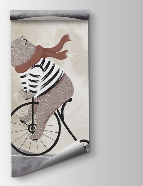 Fototapeta Medvěd na kole, Dětské fototapety, Populární fototapety, u74483 - Tapeko.co.cz