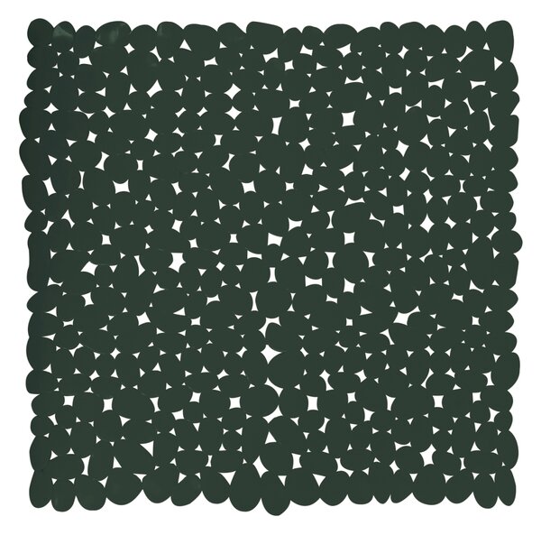 MSV protiskluzová podložka do sprchy GALETS, tmavě zelená, PVC, 53 x 53 cm