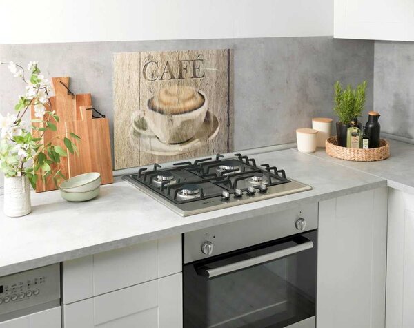Kryt na zeď u sporáku z tvrzeného skla 60x50 cm Café – Wenko
