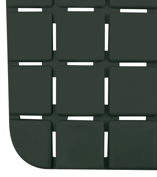 MSV protiskluzová podložka do vany QUADRO Premium, tmavě zelená, SBS kaučuk, 36 x 76 cm