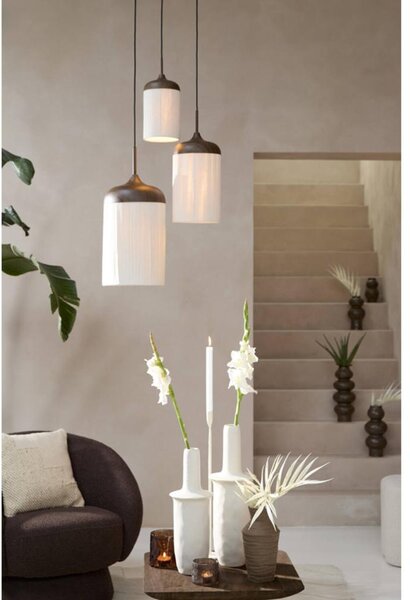 Light & Living Závěsné světlo Dania s hnědým vzorem S