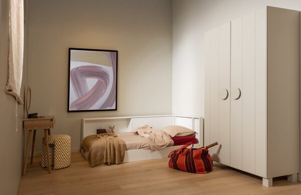 -25 % Dny MOMENTI– WOOOD Bílá dřevěná postel Carter 90 x 200 cm