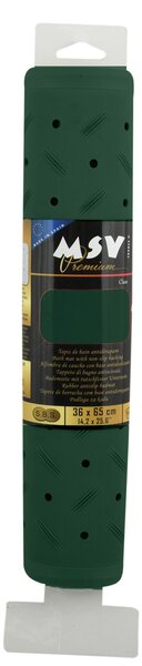 MSV protiskluzová podložka do vany CLASS Premium, tmavě zelená, SBS kaučuk, 36 x 65 cm