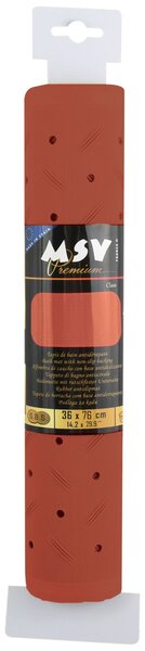MSV protiskluzová podložka do vany CLASS Premium, terakotá, SBS kaučuk, 36 x 76 cm