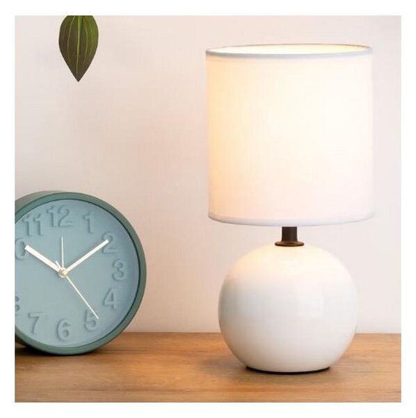 Atmosphera - Stolní lampa TIMÉO 1xE14/60W/230V lesklá bílá