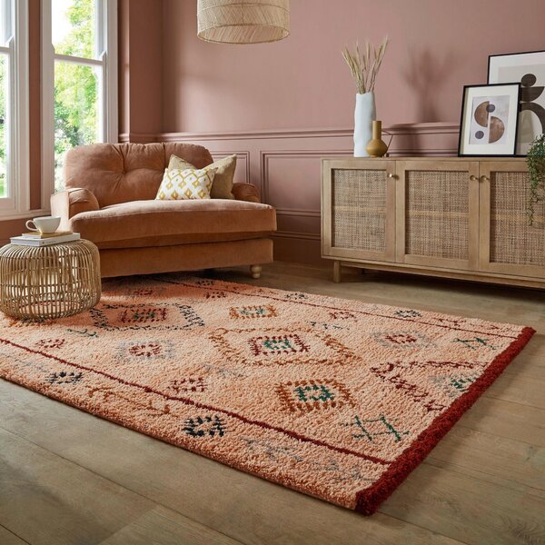 RUČNĚ TKANÝ KOBEREC, 120/170 cm růžová Flair Rugs - Online Only koberce & rohožky, Online Only