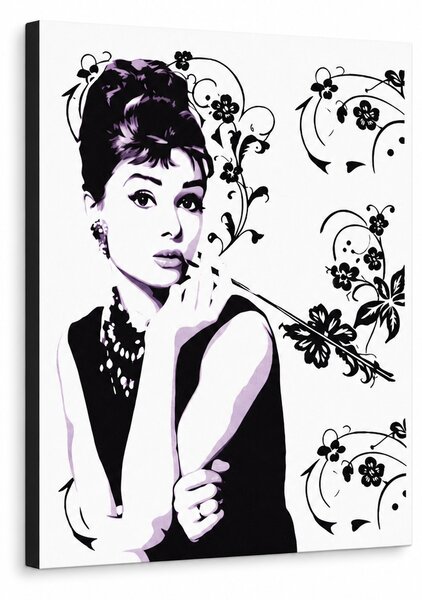 Ručně malovaný obraz Audrey Hepburn ah5 v stylu POP Art - 60x80 cm