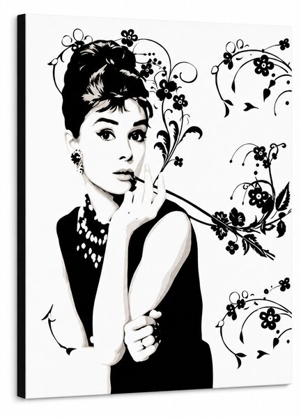 Ručně malovaný obraz Audrey Hepburn ah6 v stylu POP Art - 60x80 cm