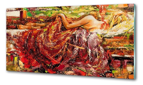 Panel do kuchyně Spící žena pksh-31863954