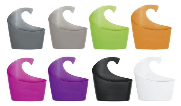 Spirella koupelnový závěsný box SYDNEY, střední, černý, plast