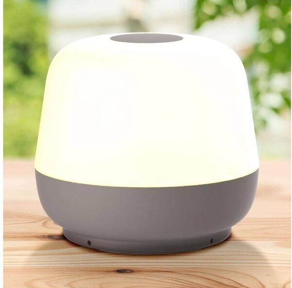 LED Stmívatelná stolní lampa SAMBA LED/1,2W/5V USB 1200 mAh IP44 šedá