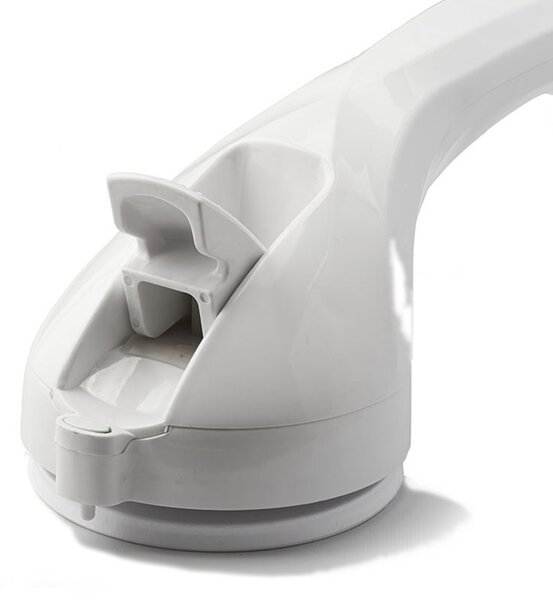 MSV madlo do koupelny s přísavkami SAFE, s indikátorem, bílé, plast, 40 cm