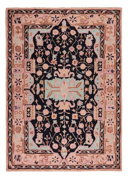 TKANÝ KOBEREC, 120/170 cm růžová, černá Flair Rugs - Online Only koberce & rohožky, Online Only