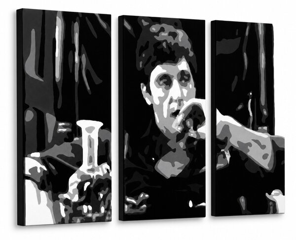Ručně malovaný obraz POP Art AL PACINO 3 díly al22 - 60x40 cm